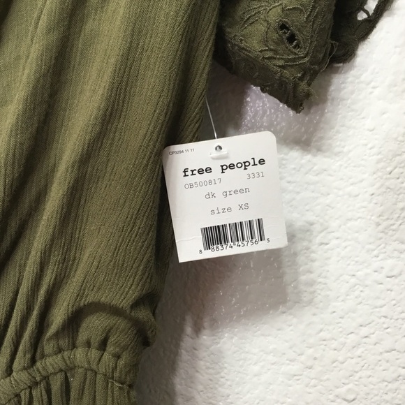 NWT Free People Green Romper - Picture 3 of 8